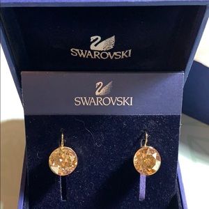 Bella yellow crystal earrings